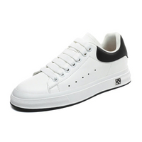 Herren moderne Low-Top-Sneaker | Bequeme – Weiß Erhöhung 6cm