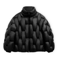 Herren moderne trendige Steppjacke | Winter – Schwarz