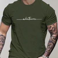 Herren modernes Statement-T-Shirt | Bedrucken – Oliv