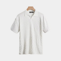 Herren Poloshirt im Old-Money-Stil | Kurzam – Weiß