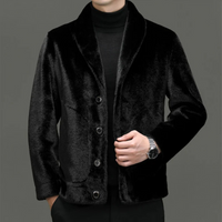 Herren-Premium-Warm-Softjacke | Winter – Schwarz