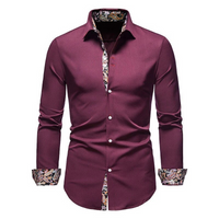 Herren stylisches Businesshemd | Langarm – Rot