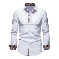 Herren stylisches Businesshemd | Langarm – Weiß