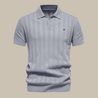 Herren stylisches Poloshirt | Schwarz – Grau