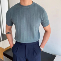 Herren stylisches Sommer-T-Shirt | Kurzarm – Grün