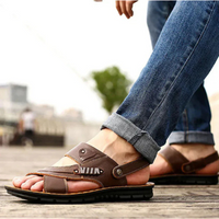 Herren Vintage-Stützsandalen | Trekking – Dunkelbraun