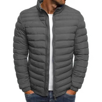 Herren warme wasserdichte Jacke | Übergangs – Grau