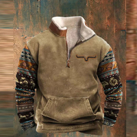 Herren warmer Vintage-Pullover | Norweger – Beige