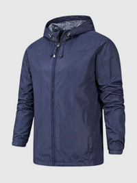 Herren wasserdichte Kapuzenjacke | Ultraleichte – Dunkelblau