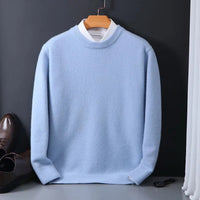 Matthias | Herren Weicher Mohair Rundhals Pullover – Standard