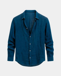 Herrenhemd lässig elegant | Langarm – Marine