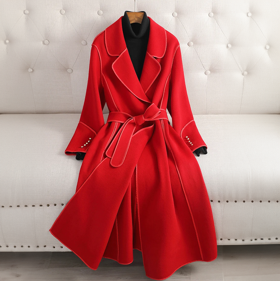 Sayira | Trenchcoat aus Merinowolle von Lilian-Thouram
