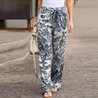 Katrina | Elegante Hose mit Blumenprint Women – Weiß