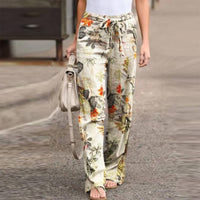 Katrina | Elegante Hose mit Blumenprint Women – Orange