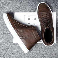 Bequeme Herren Lederschuhe – Braun