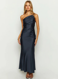 Heidi-Mode | Hochzeitsgast Abendkleid Maxi – Schwarz