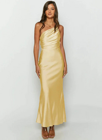 Heidi-Mode | Hochzeitsgast Abendkleid Maxi – Gelb