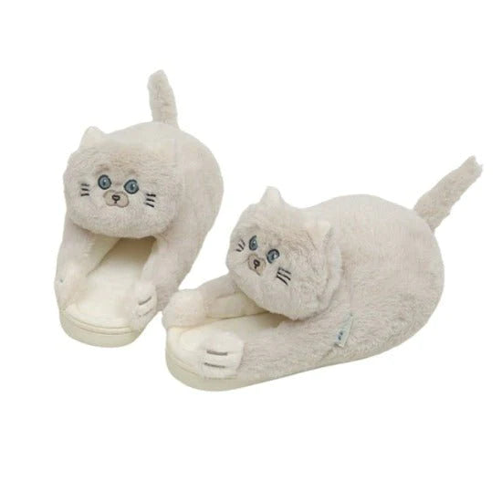 Kuschelige Katzenpantoffeln