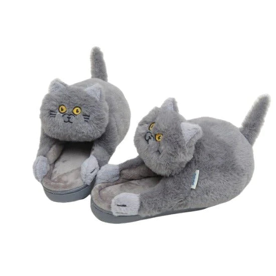 Kuschelige Katzenpantoffeln