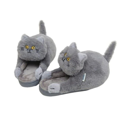 Kuschelige Katzenpantoffeln
