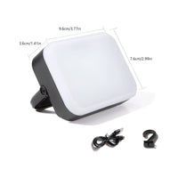 MagnaGlow – Magnetische wiederaufladbare LED-Lampe mit rundem, kompakt Design – Schwarz