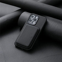 MagSafe Wallet Case | Sommerliche iPhone-Hülle mit integrierter Brieftasche – Schwarz