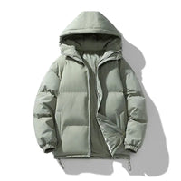 Herrenjacke | Kapuze und gesteppte Ausführung – Grün
