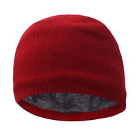 Ida | Damen Kuschelige Gefütterte Wintermütze – Rot