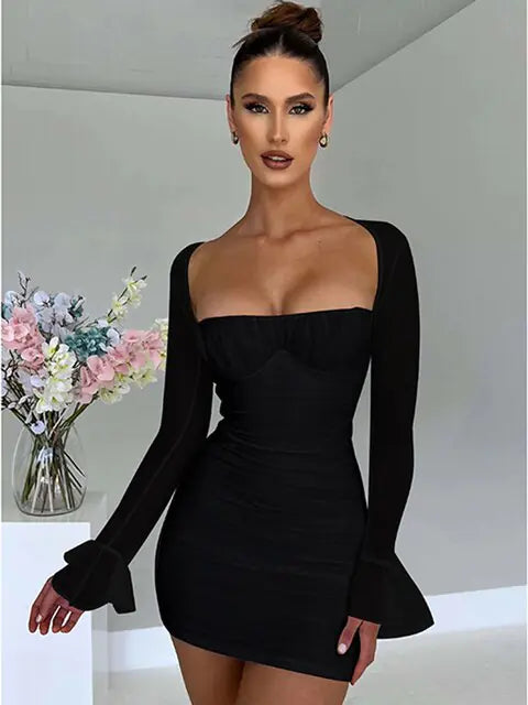 Marcella - Elegantes rückenfreies sexy Minikleid