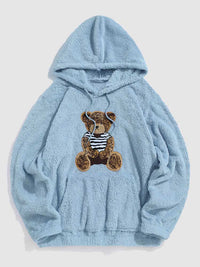 Teddy - wärmerer winter-hoodie – Blau