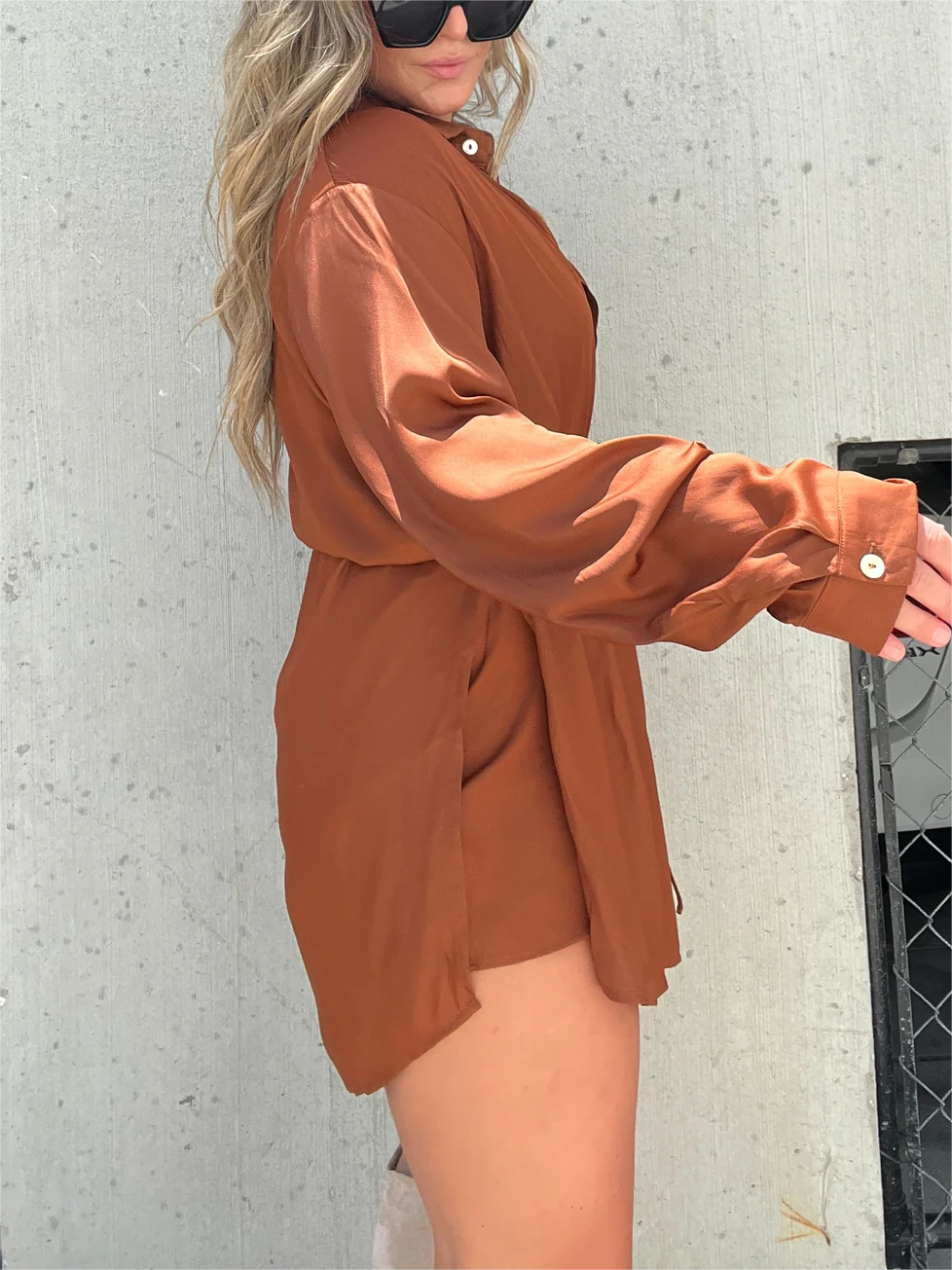Vanesse - Stylischer Satin-Overall