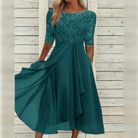 Lieselotte | Damen Festliches Abendkleid Hochzeitsgesellschaft – Festkleid Hochzeit 2026 – Türkis