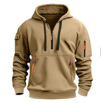 Kian | Modischer Kapuzenpullover – Camel