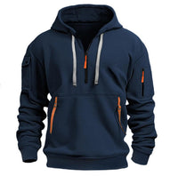 Kian | Modischer Kapuzenpullover – Blau