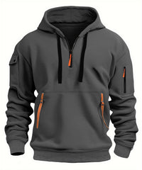 Kian | Modischer Kapuzenpullover – Dunkelgrau