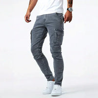 Darnic - Premium Stretch-Cargo-Jeans – Grau