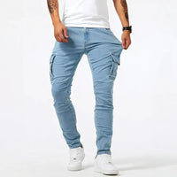 Darnic - Premium Stretch-Cargo-Jeans – Blau