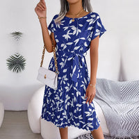 Heidi-Mode | Damen Freizeit Midi Kleid – Königsblau