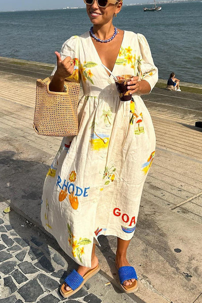 Ayda - Leinen Sommerkleid