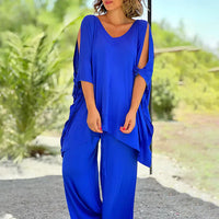 Ava |  Elegantes Set – Blau