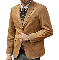 Sakko für Herren - Eleganter Londoner Sommerblazer – Braun