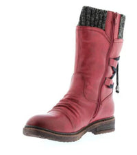 Stella | Gepolstert Runde Spitze Stiefel – Rot