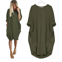 Myla – Sommertraum Kleid – Dunkelkhaki