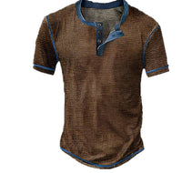 Flynn | Vintage-T-Shirt für Herren – Dunkelbraun