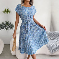 Heidi-Mode | Damen Freizeit Midi Kleid – Blau
