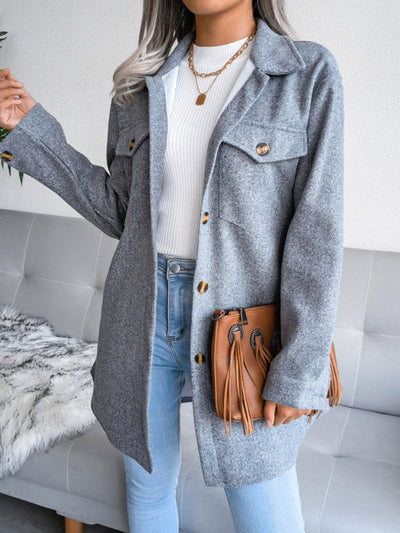 Alva | Muheloser und Eleganter Mantel mit Knöpfen und Gürtel für Damen – Stilvoller Komfort