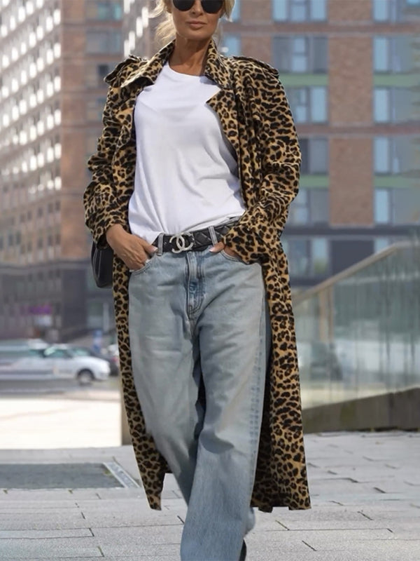 Tiffany - Samt Leopard Print Mantel
