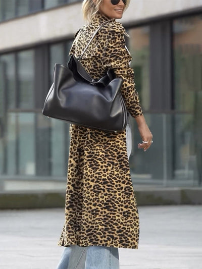 Tiffany - Samt Leopard Print Mantel