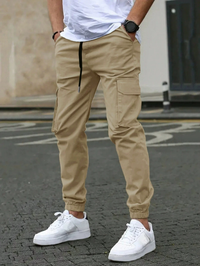 David | Entspannter Cargo-Jogger – Beige