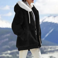 Petra™ | Winterjacke mit Kapuze – Schwarz